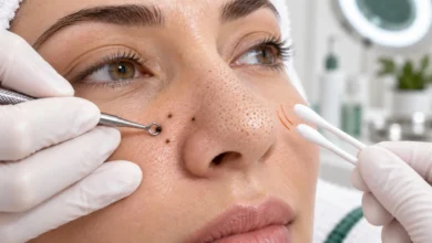 تفاوت جوش سرسیاه و فیلامنت سباسه روی بینی در فیشیال
