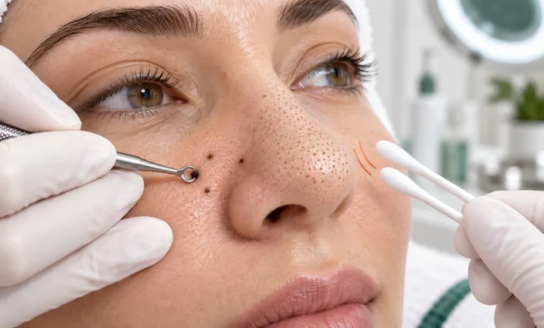 تفاوت جوش سرسیاه و فیلامنت سباسه روی بینی در فیشیال