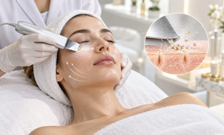 اتوی صورت و اسکرابر اولتراسونیک برای پاکسازی سطحی پوست