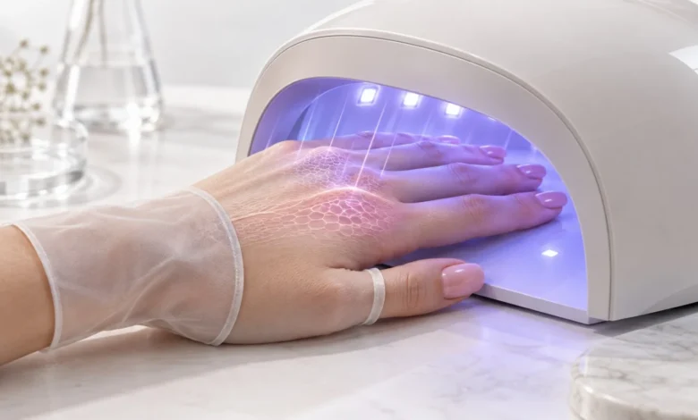 دست داخل لامپ UV/LED مخصوص ژل ناخن